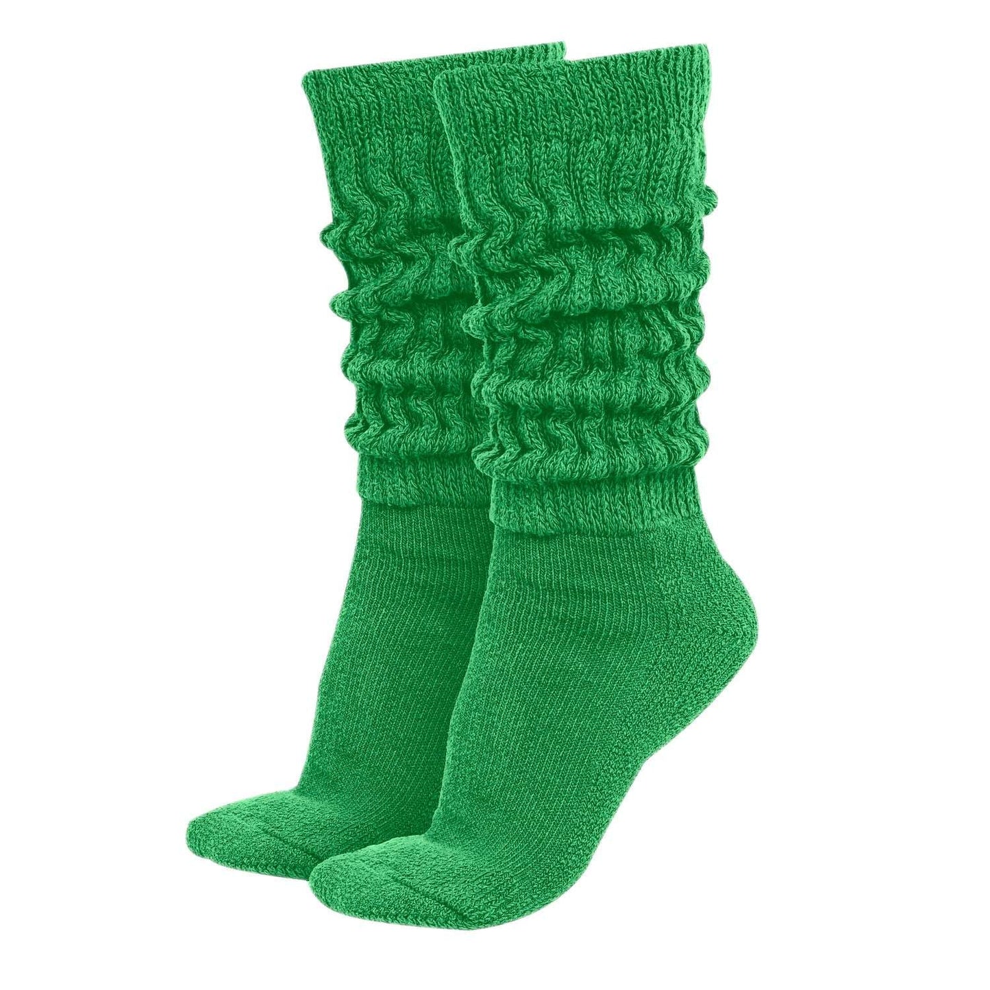 Wholesale MDR Distributors Women's Extra Long & Heavy Slouch Cotton Wear at any Length Socks Made in USA 1 Pair Size 9 to 11 Minimum Purchase 60 pieces
