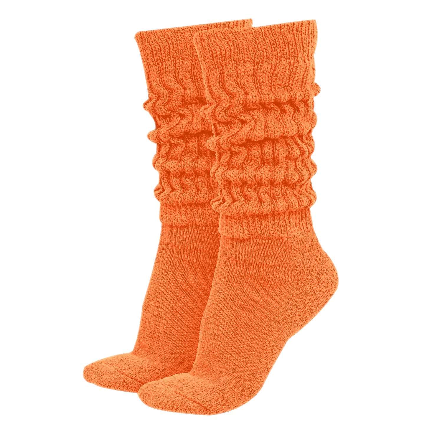 Wholesale MDR Distributors Women's Extra Long & Heavy Slouch Cotton Wear at any Length Socks Made in USA 1 Pair Size 9 to 11 Minimum Purchase 60 pieces