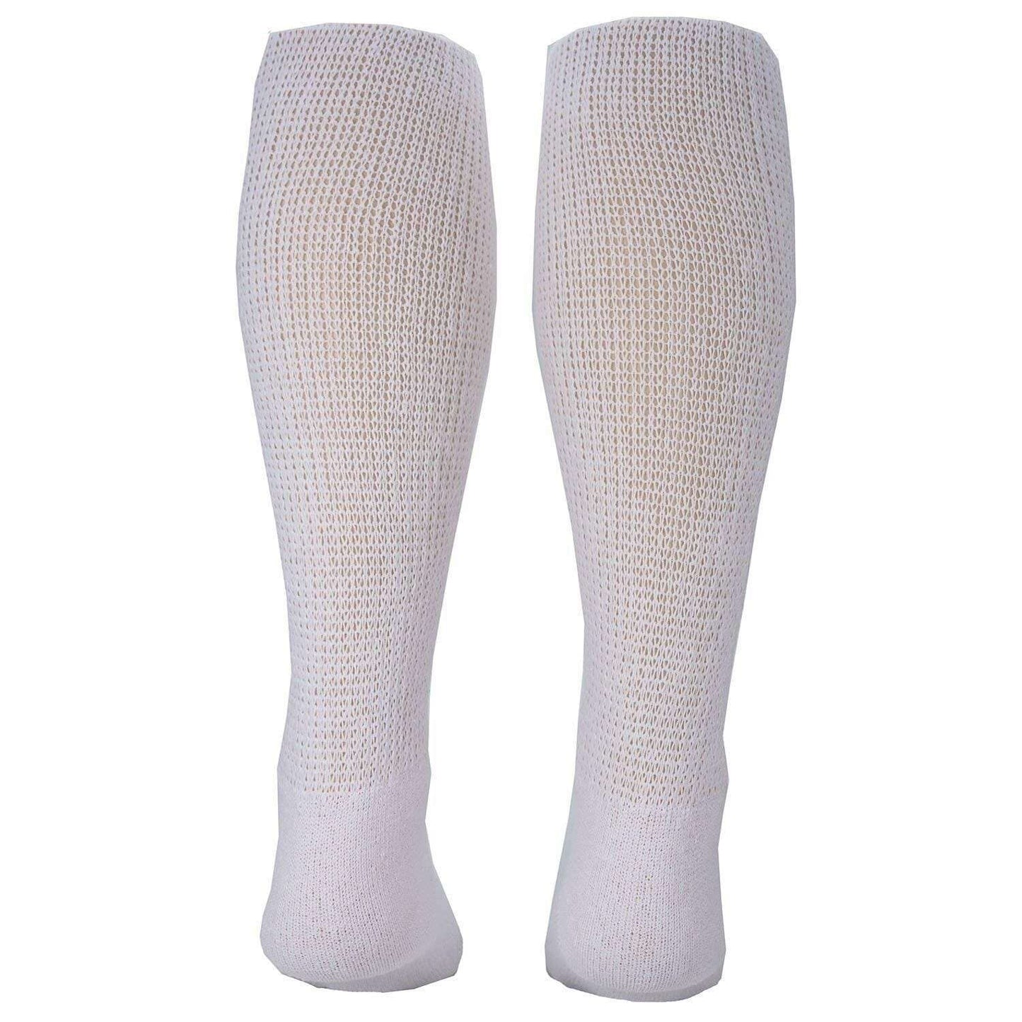MDR Diabetic Over The Calf Length Crew Socks (12 Pair Pack) Seamless Cotton... - Mdrdistributors