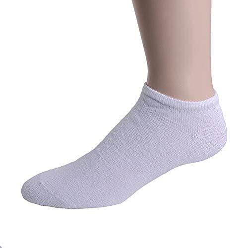 MDR Low Cut White Ankle Socks All Sizes No Show Men and Women Made in USA (12 Pair Pack) - Mdrdistributors