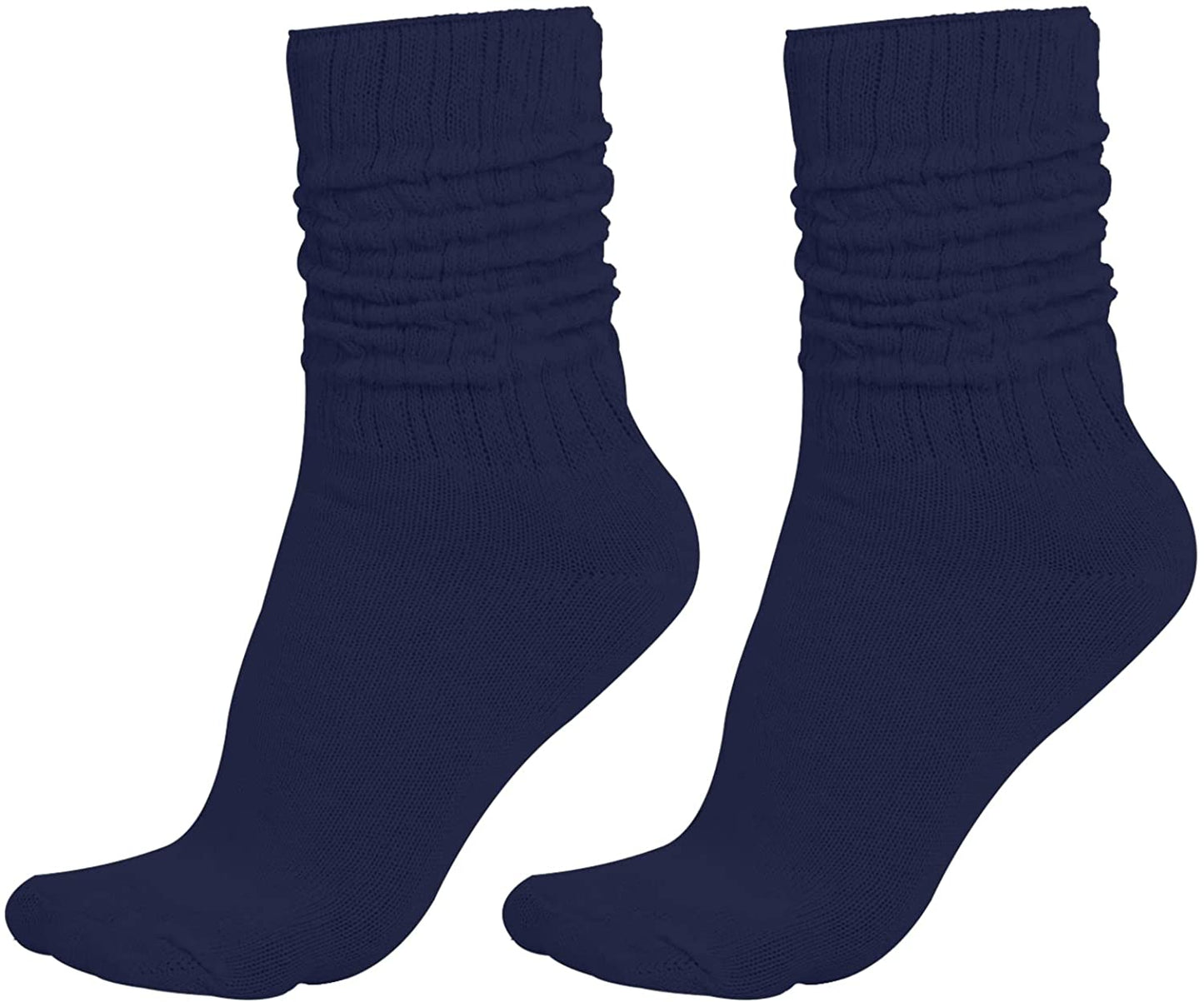 MDR Lightweight Cotton Slouch Sock For Women and Men 2 Pair Made in USA Size 9 to 11